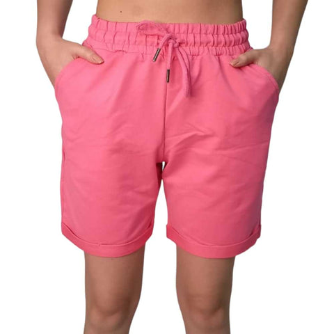 Fuchsia Cotton Shorts