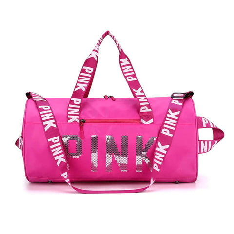 Fuchsia  Pink Gym Bag 2
