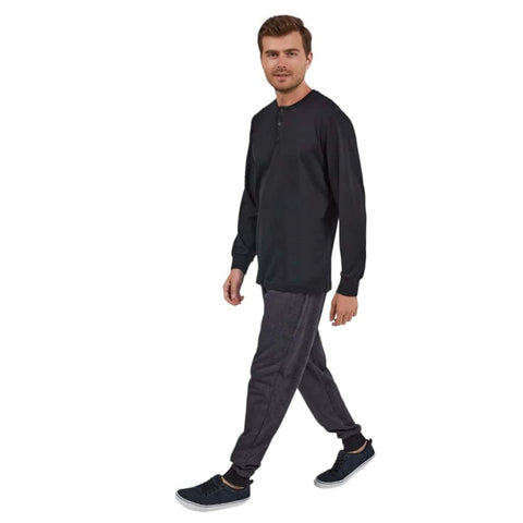 Grey-Black Checkered Cotton PJ