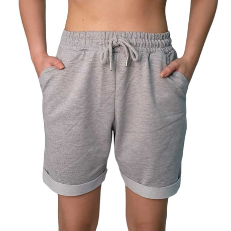 Grey Cotton Shorts