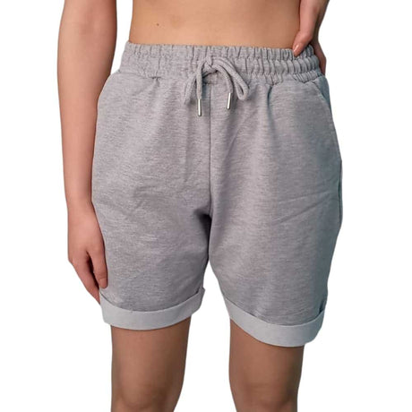 Grey Cotton Shorts