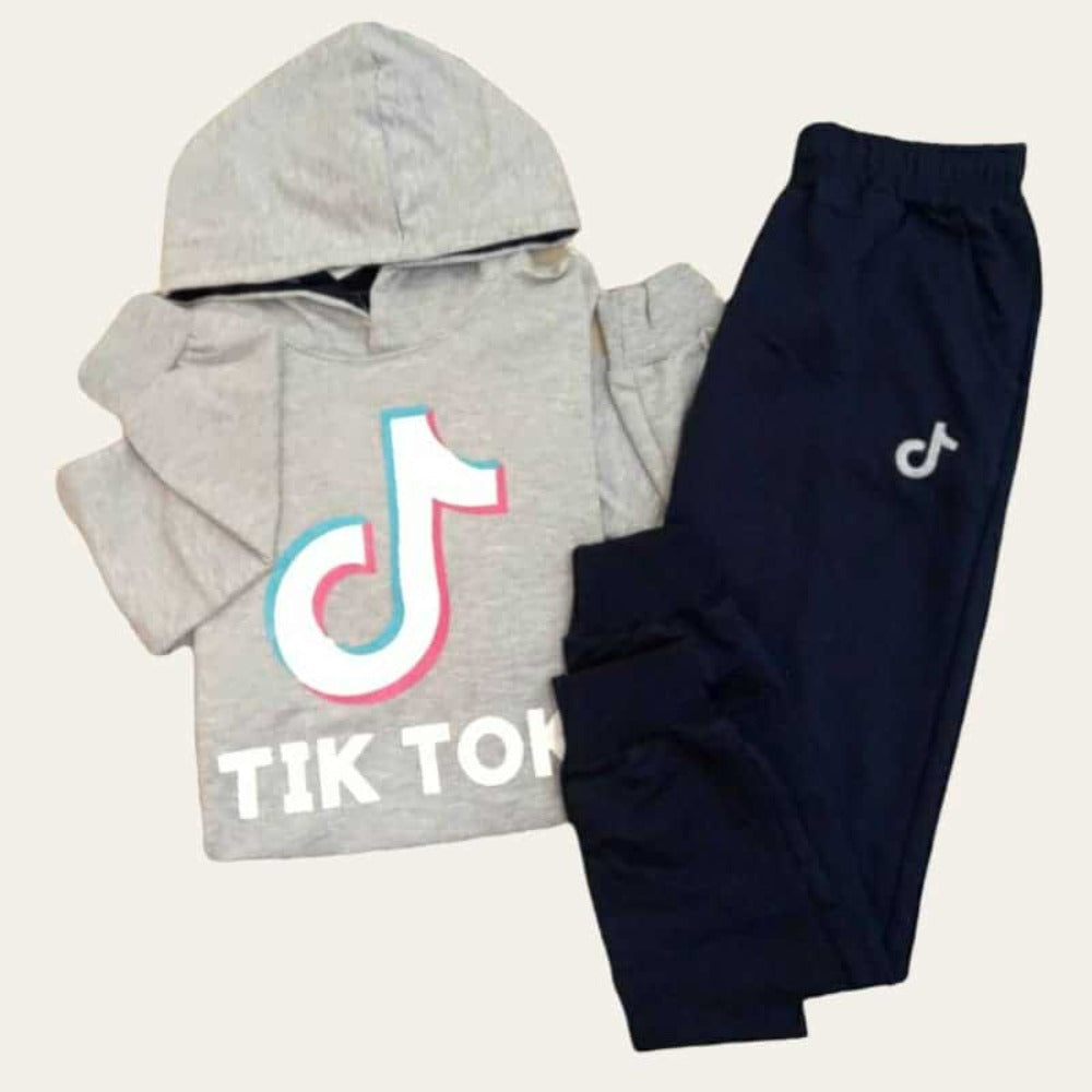Grey Tik Tok Jogging set