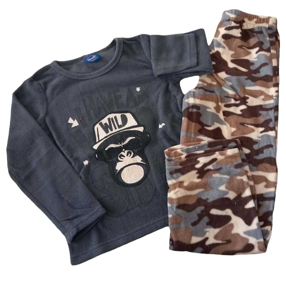 Grey & Brown Wild PJ