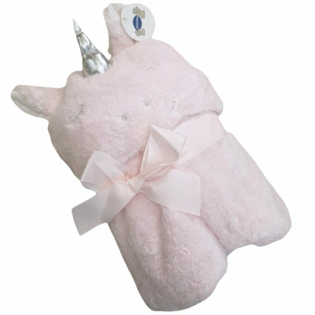 Unicorn Pink Hooded Blanket
