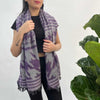 purple wool scarf