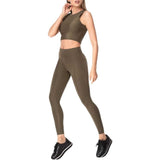 Khaki Simple SP11 Legging
