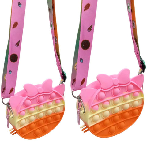 Orange Cat Ear Bag 