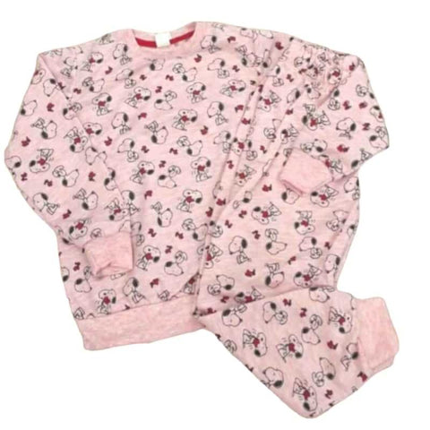 PINK 'snoopy 2' long sleeved pj for girls