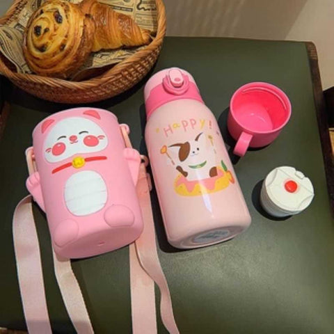 Pink Animals Water Bottle
