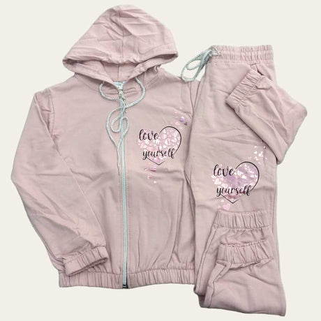 Pink Love Yourself Jogging Set