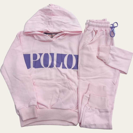 Pink Polo Jogging Set