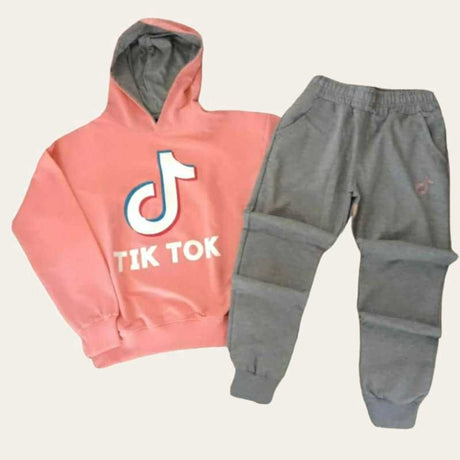 Salmon Color Tik Tok Jogging Set