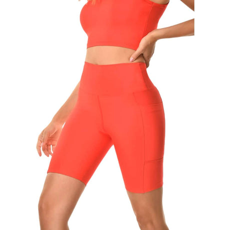 Vermilion Biker Shorts