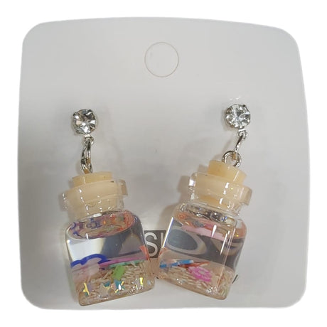 Flower Jar Stud Earrings