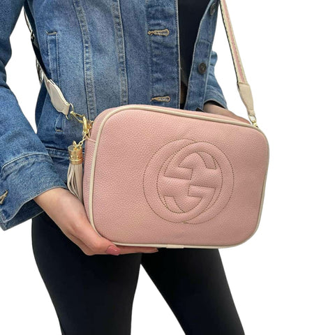 Pink Simple Leather Bag