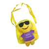 purple emoji bag