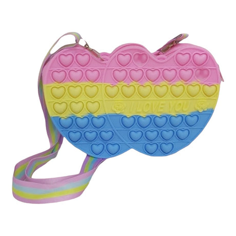 Pink Yellow Blue I Love You Bag