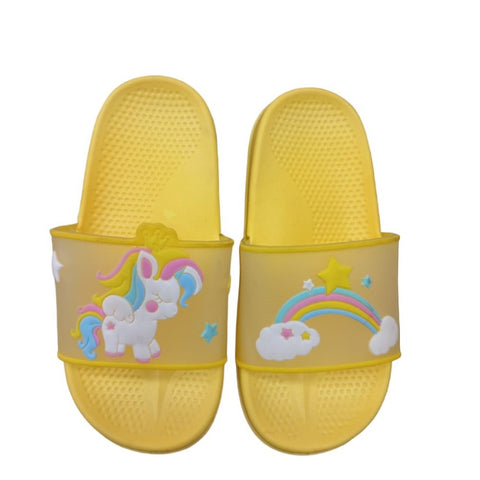 Yellow Unicorn Slippers