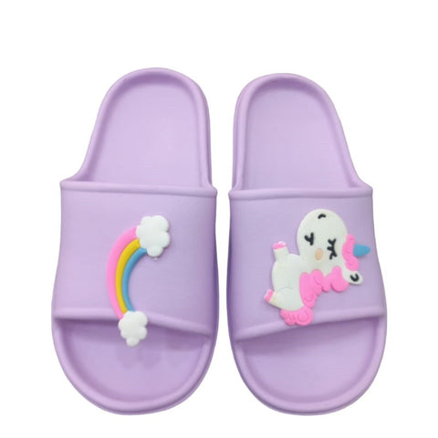 PURPLE Rainbow Slippers for girls
