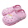PINK rainbow crocs slippers for girls