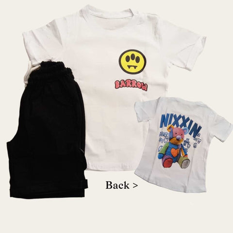 White-Black Barrow Short  Set 1