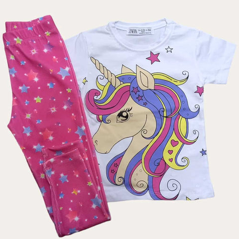 White-Fuchsia Unicorn Set 7