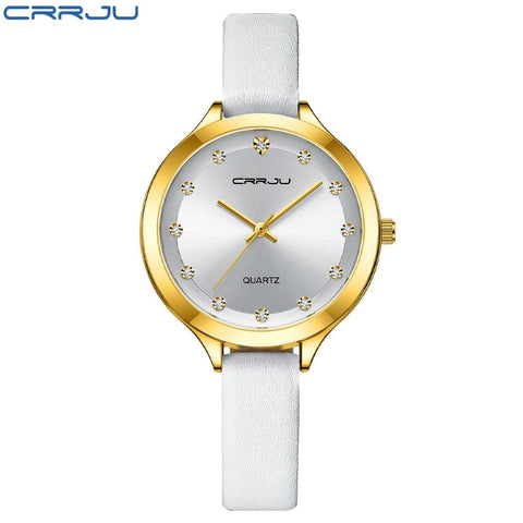 White Leather Crrju 1 Watches