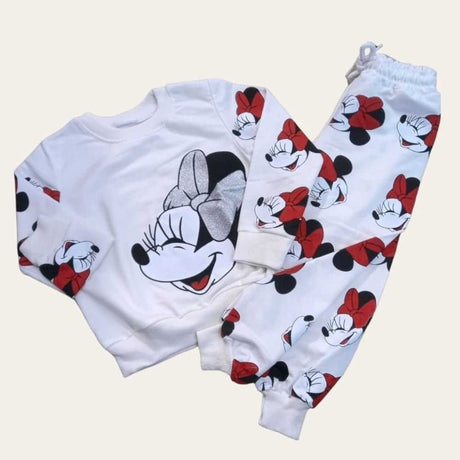 White Minnie-Mouse Jogging Set 4
