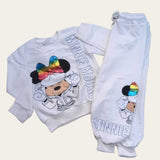 White Minnie-Mouse Jogging Set 5