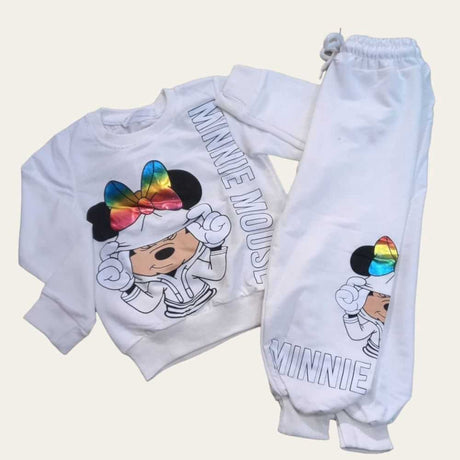 White Minnie-Mouse Jogging Set 5