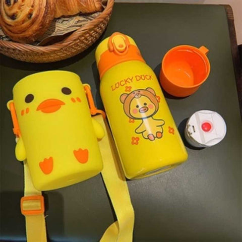 Yellow Animals Water Bottle