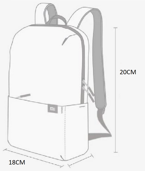 size chart of Frozen 2 Bag