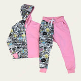 pink Art Jogging Set
